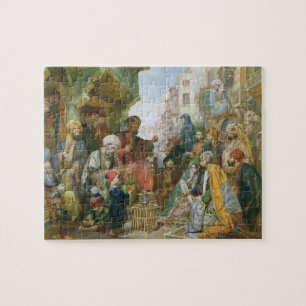 A Street in Cairo (w/c on paper) Jigsaw Puzzle