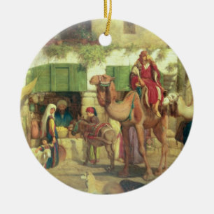 A Street in Jerusalem, 1867 Ceramic Ornament