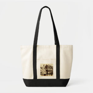 A Street in Ludlow (b/w photo) Tote Bag