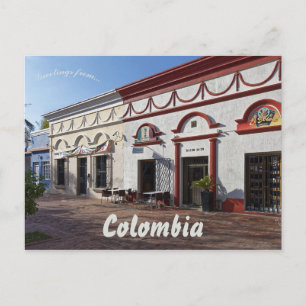 A Street in Santa Marta Colombia Postcard
