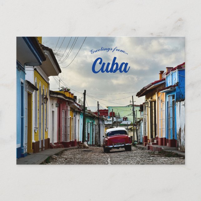 A Street in Trinidad Cuba Postcard (Front)
