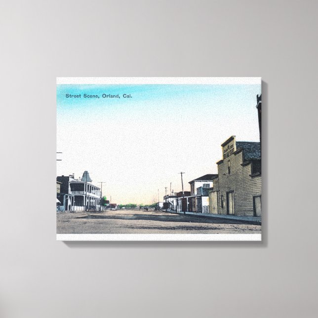 A Street SceneOrland, CA Canvas Print (Front)