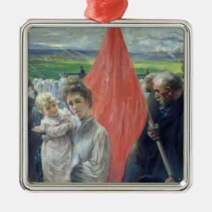A Strike at Saint-Ouen, 1908 Metal Ornament