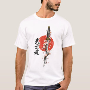 A striking graphic design featuring a katana sword T-Shirt