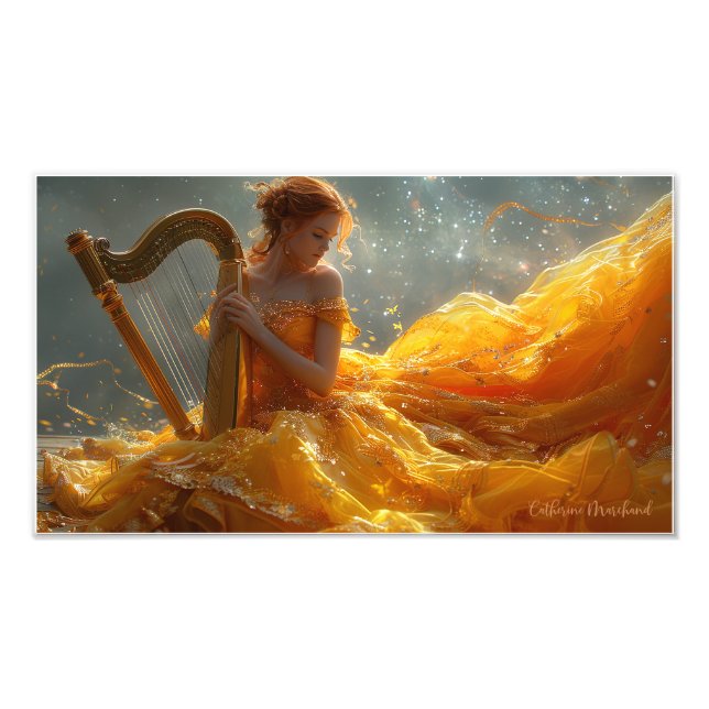 A String Theory in Orange Photo Enlargement Print (Front)