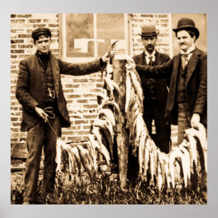 A Stringer Full of Fish A Fine Catch for the Day Poster