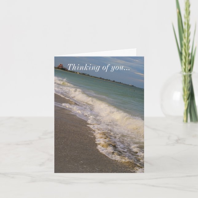 A Stroll Along St Pete Beach Thinking Of You Card (Front)
