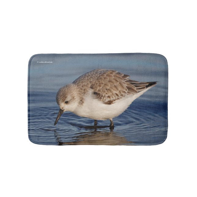 A Strolling Sanderling Bath Mat (Front)