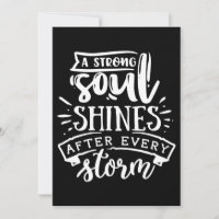 A strong soul shines after - white