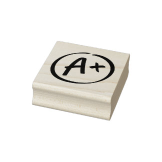 A+ Student Teacher Rubber Stamp