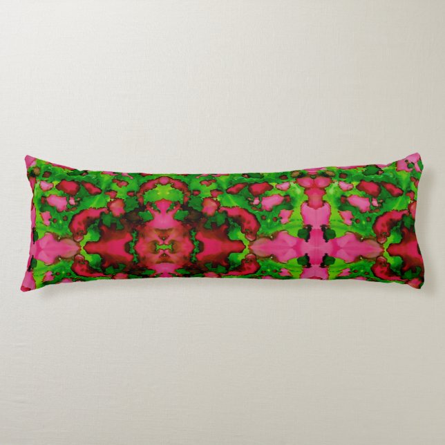 A Study in Pink & Green Body Pillow (Front)