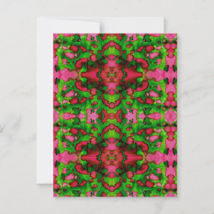 A Study in Pink & Green Postcard
