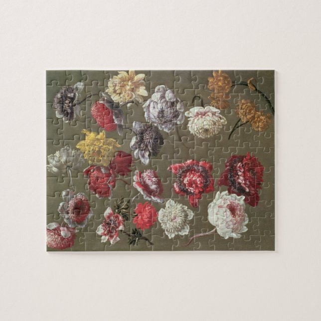 A Study of Peonies (oil on canvas) Jigsaw Puzzle (Horizontal)