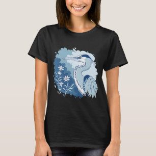 A Stunning Blue Heron Portrait  T-Shirt