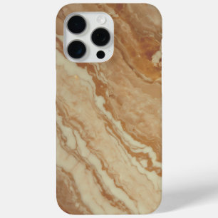 A Stunning Brown Marble Texture With Delicate  iPhone 15 Pro Max Case