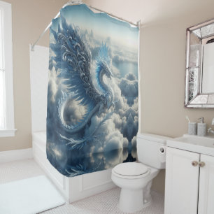 A Stunning Dragon Surrounded by Clouds