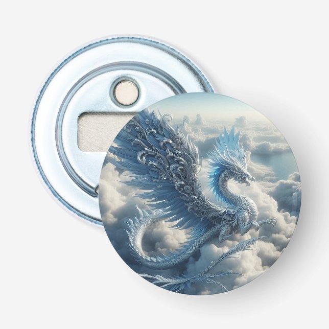 A Stunning Dragon Surrounded by Clouds  Bottle Opener (Front)