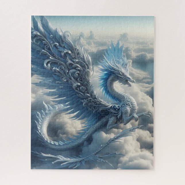 A Stunning Dragon Surrounded by Clouds  Jigsaw Puzzle (Vertical)