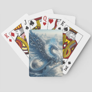 A Stunning Dragon Surrounded by Clouds  Playing Cards