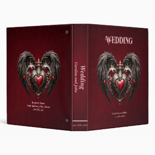 A stunning gothic heart  binder