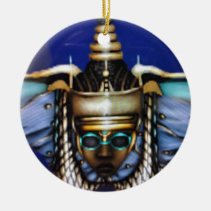 a sturdy afrocentric ceramic ornament