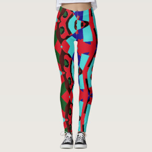 A stylish abstract "Ratti_Creative_Arts" Legging