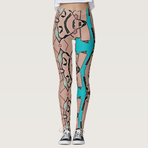 A stylish abstract "Ratti_Creative_Arts" Legging