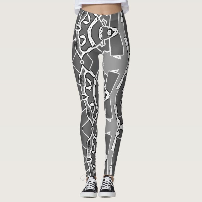 A stylish abstract "Ratti_Creative_Arts"   Legging (Front)