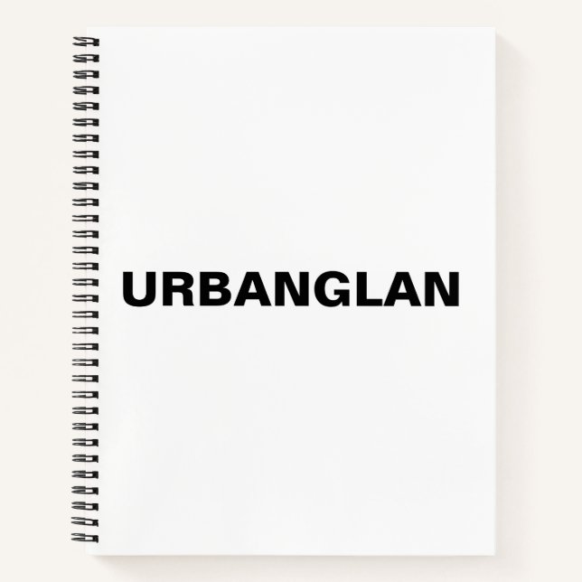 A stylish book which has URBANGLAN font design  (Front)
