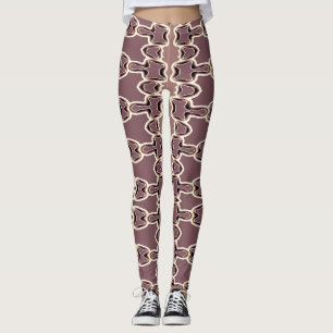 A stylish brown colour "Ratti_Creative_Arts" Leggings