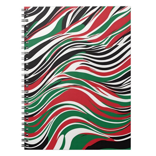 A Stylish Notebook with Bold Abstract Design (Front)