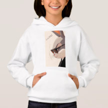 A stylish rabbit-patterned hoodie for children