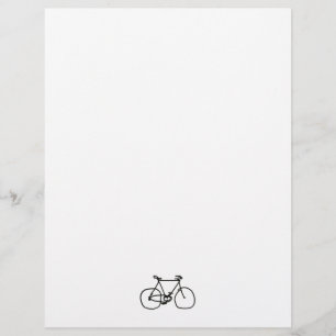 a stylized black bicycle