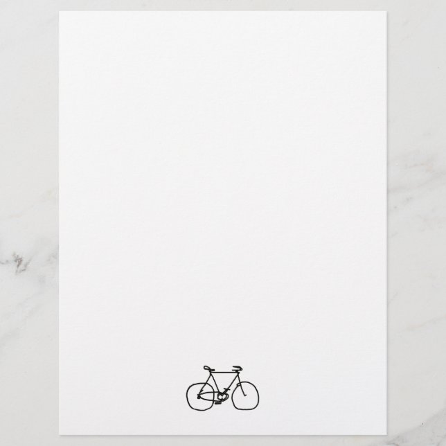 a stylized black bicycle (Front)