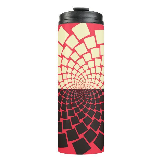 A stylized flower emerging from water, or a rising thermal tumbler (Front)