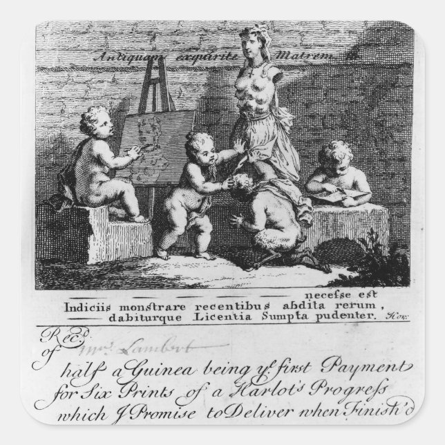 A Subscription Ticket for 'A Harlot's Square Sticker (Front)