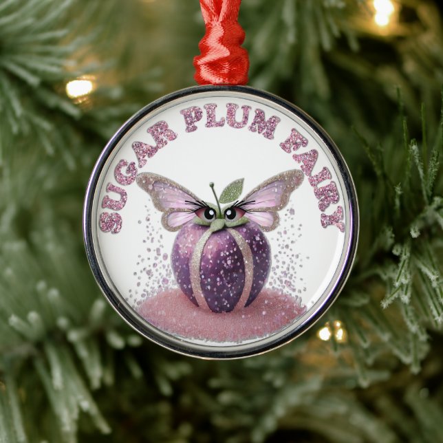 A Sugar Plum Fairy Metal Ornament (Tree)