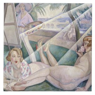 A Summer Day (Beautiful Women in the Sun) Tile