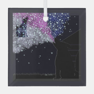 A Summer Night with Sirius Glass Ornament