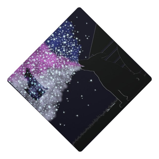 A Summer Night with Sirius  Graduation Cap Topper (Front)