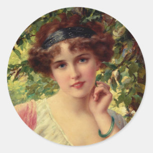 A Summer Rose Classic Round Sticker