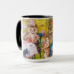 A Summer Tea Party by Louis Wain Mug