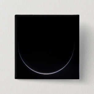 A sun-illuminated crescent of Earth 2 Inch Square Button