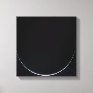 A sun-illuminated crescent of Earth Canvas Print