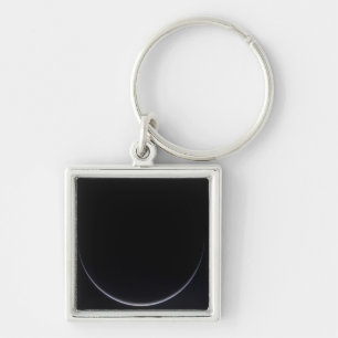 A sun-illuminated crescent of Earth Keychain