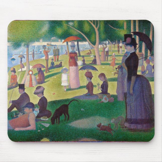 A Sunday Afternoon at La Grande Jatte, Seurat Mouse Pad (Front)