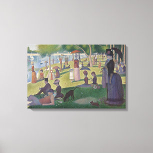 A Sunday Afternoon by Georges Seurat Canvas Print