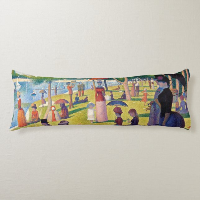 A Sunday Afternoon on La Grande Jatte by Seurat Body Pillow (Front)
