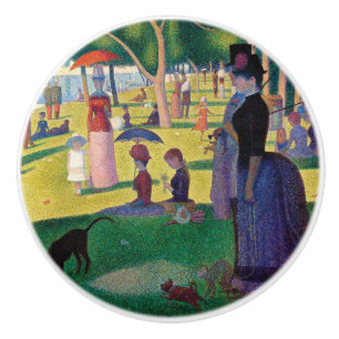 A Sunday Afternoon on La Grande Jatte by Seurat Ceramic Knob