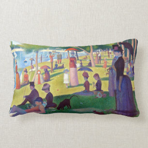 A Sunday Afternoon on La Grande Jatte by Seurat Lumbar Pillow